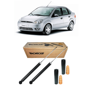 Par Amortecedores Traseiro Fiesta Sedan 2003 A 2014 + Kits