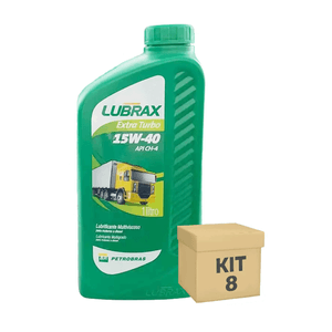 Kit 8 Oleo Motor 1 Litro 15W40 Diesel Mineral Ch-4