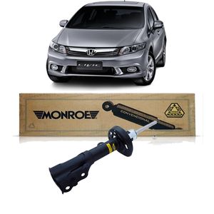 Amortecedor Dianteiro Honda Civic 1.8 2012 A 2016 Esquerdo