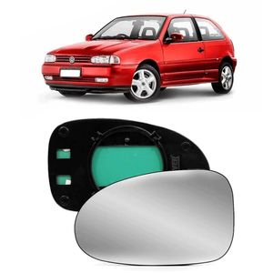 Vidro Espelho Gol Plus 95 Esq C Carcaca
