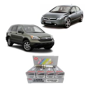 Vela Honda Civic Lxs Exs 1.6 1.8 16V 2006 AtÉ 2011 Flex