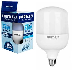 Kit C/ 10 Lampadas Led Bulbo 40W - Fortled