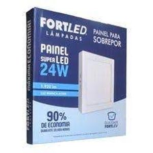 Painel Led Sobrepor 24W Quadrado - Fortled