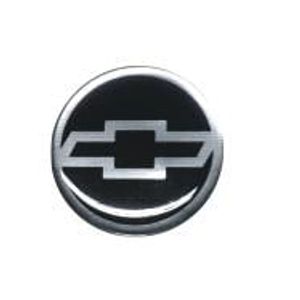 Emblema Calota Resinado (Gm) Preto Prata 48Mm
