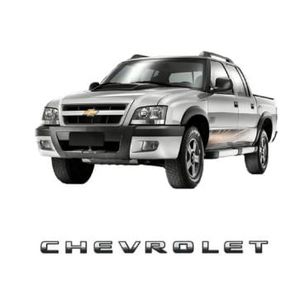 Emblema Adesivo Chevrolet S-10 09 Tampa Preto
