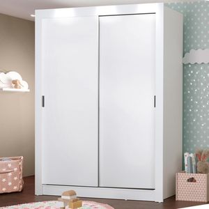 Guarda-Roupa Infantil Madesa Enzo 2 Portas de Correr Branco