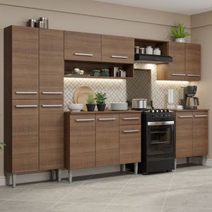 Armário de Cozinha Completa 293cm Rustic Emilly Madesa 01XA