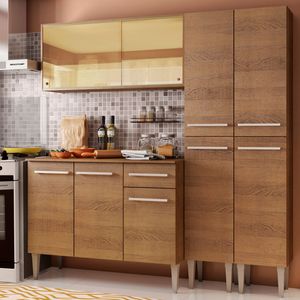Armário de Cozinha Completa 169cm Rustic Emilly Voice Madesa 06