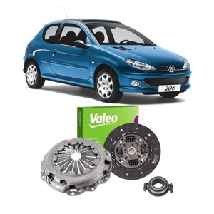 Kit Embreagem Peugeot 206 1.4 1.6 2001 A 2008 Com Rolamento