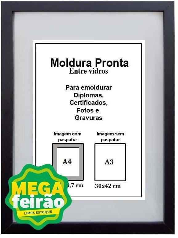 MOLDURA-PRONTA-GF-SERRANO-ENTRE-VIDRO-30X42-PRETO