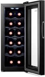 ADEGA-CLIMATIZADA-EOS-PARA-12-GARRAFAS-ELETRONICA-PAINEL-TOUCH-FULL-GLASS-EAE12-BIVOLT