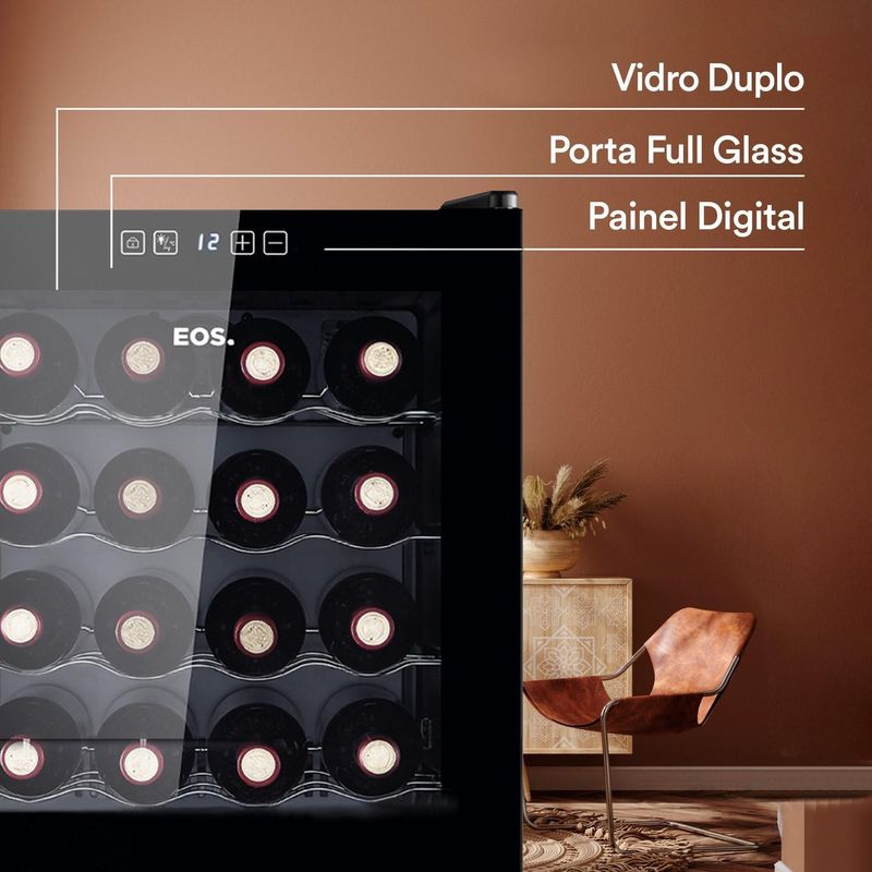 Adega-Climatizada-EOS-Para-16-Garrafas-Eletronica-Painel-Touch-FullGlass-EAE16G-Bivolt