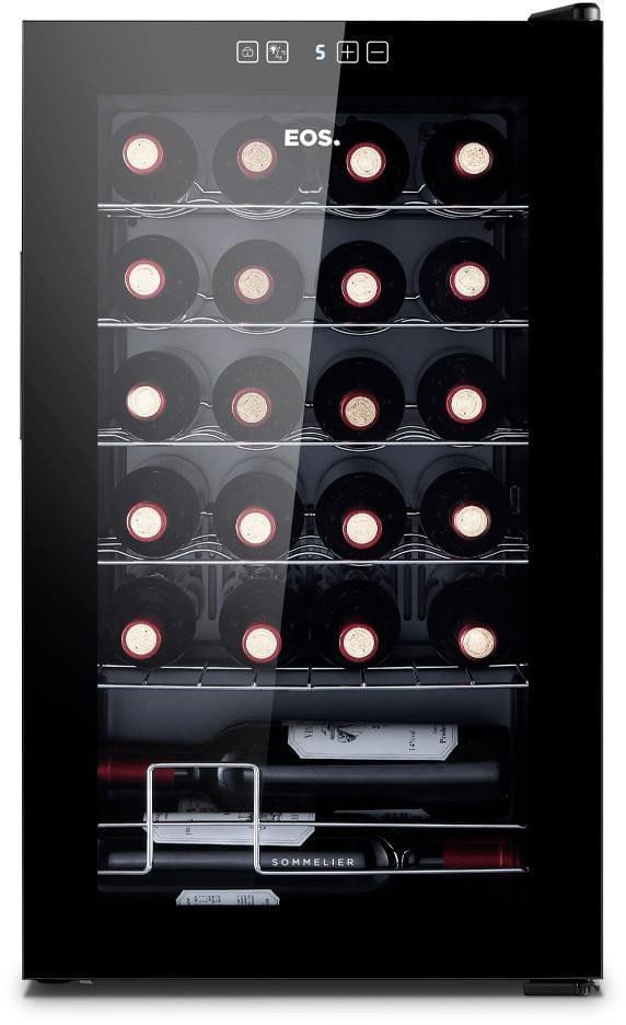 ADEGA-CLIMATIZADA-EOS-PARA-24-GARRAFAS-PAINEL-TOUCH-FULL-GLASS-EAC24G-220V
