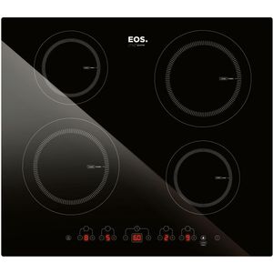 Fogão Cooktop de Indução Elétrico 4 Bocas EOS Cheff Gourmet Preto 7500W 220V