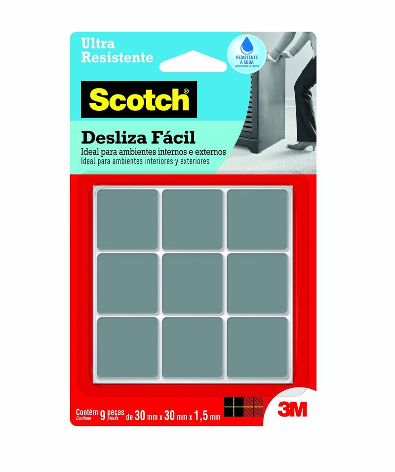Protetor-Ultraresistente-Desliza-Facil-3M-Scotch-Quadrado-Cinza-Medio-9-Unidades