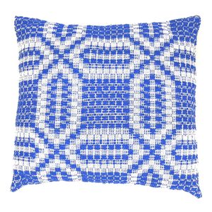 Almofada Bellíssima Guaratinguetá Royal e Branco 45x45cm