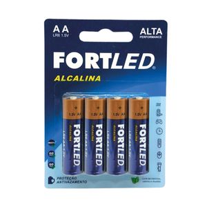 Pilha Alcalina AA 40 unidades Fortled