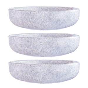 Kit 3 Vasos Bacia Safira Mármore 10cm Terrano
