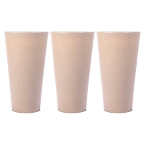Kit 3 Vasos Aldora Bege 56cm Terrano