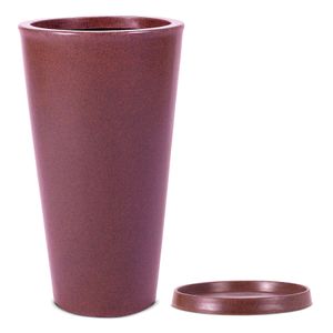 Kit Vaso e Prato Aldora Café 66cm Terrano