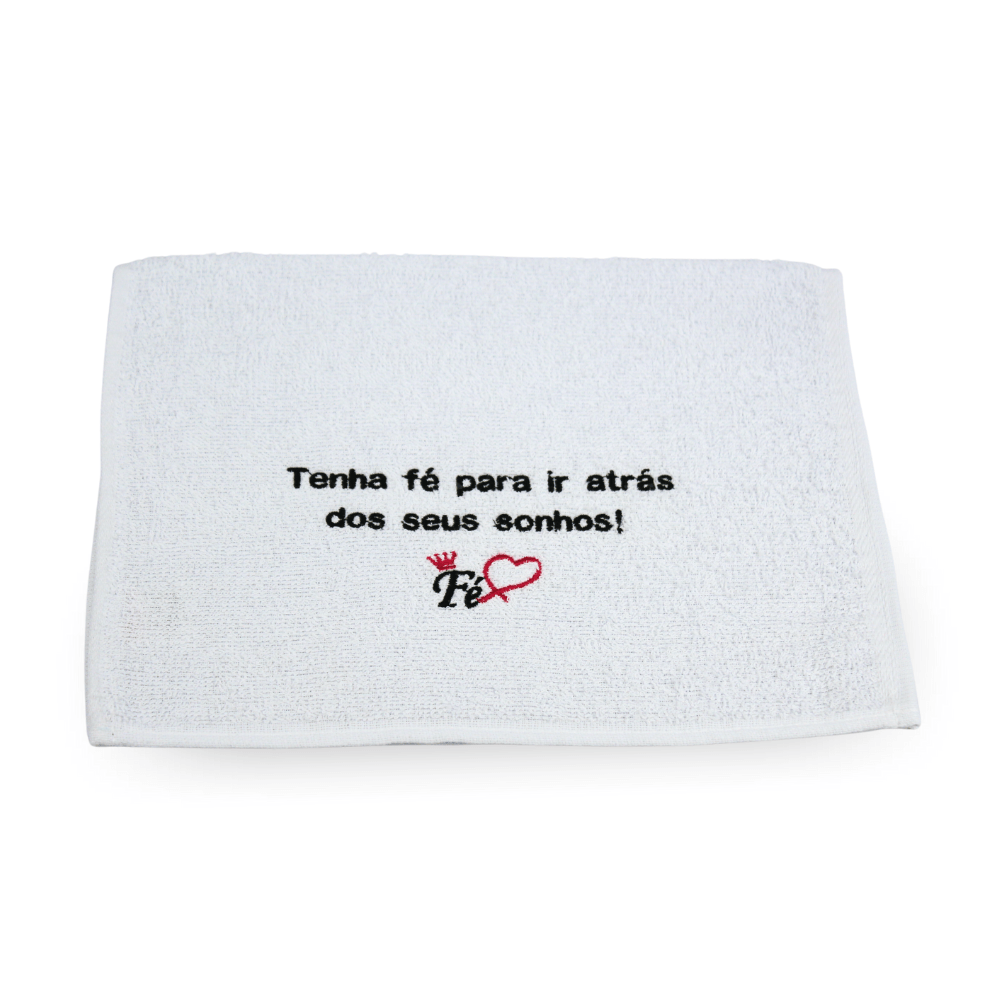 Toalha para Manicure Bordada com Frase Mais Curtidas - 28x45cm (Mulheres  indefesas?)