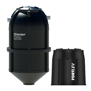 Kit Biodigestor 1.500L/dia Tecnipar e Leito de Secagem Fortlev