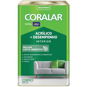 Tinta Acrílica Coralar Areia Fosco 18L