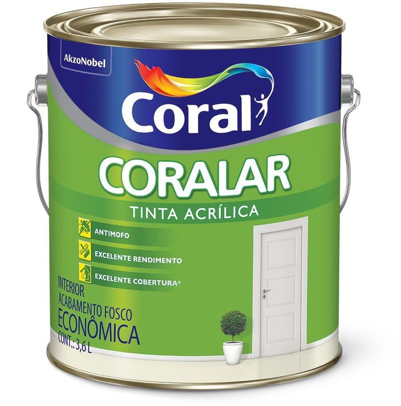 Tinta-Acrilica-Coralar-Areia-Fosco-36L
