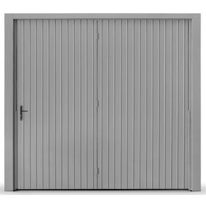 Portão de Ferro Maxiaço 618L 240x220cm com Porta Auxiliar Esquerda