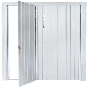Portão de Aço Maxiaço 0684 280x220cm Galvanizado Direita com Porta