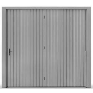Portão de Ferro Maxiaço 0681 260x220cm Contrapeso Pintado Chapa Esquerda