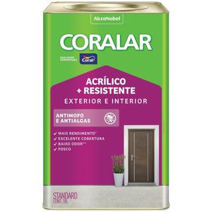 Tinta Acrílica Coralar Duo Fosco Branco Gelo 18L