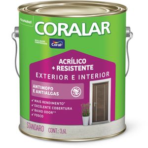 Tinta Acrílica Coralar Duo Fosco Palha 3,6L