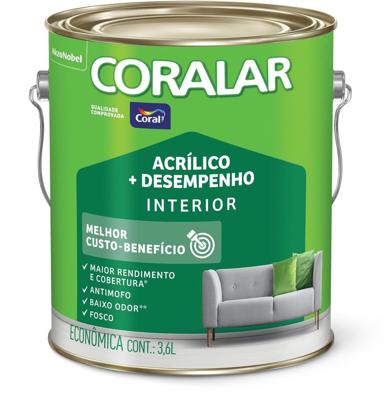 Tinta-Acrilica-Coralar-Pavao-36L