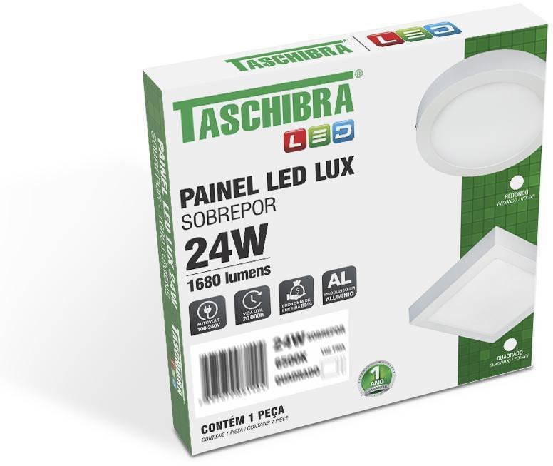 Painel-LED-de-Sobrepor-Taschibra-Lux-24W-Redondo-6500K