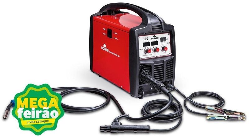 Soldador-MIG-MAG-Eletrodo-Revestido-Worker-Multiprocessos-867420-200A-Bivolt