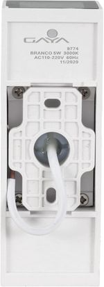 Arandela-Externa-Focus-Slim-Retangular-5W-3000K-Aluminio-Gaya-9774-Branco-Bivolt