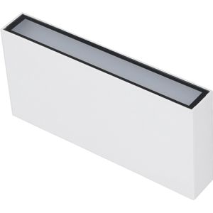 Arandela Externa Cube Slim Retangular 8W 3000K Gaya 9776 Branco Bivolt