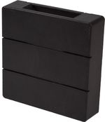 Arandela-LED-Clean-Quadrada-6W-3000K-Abs-Blumenau-Preto-Bivolt