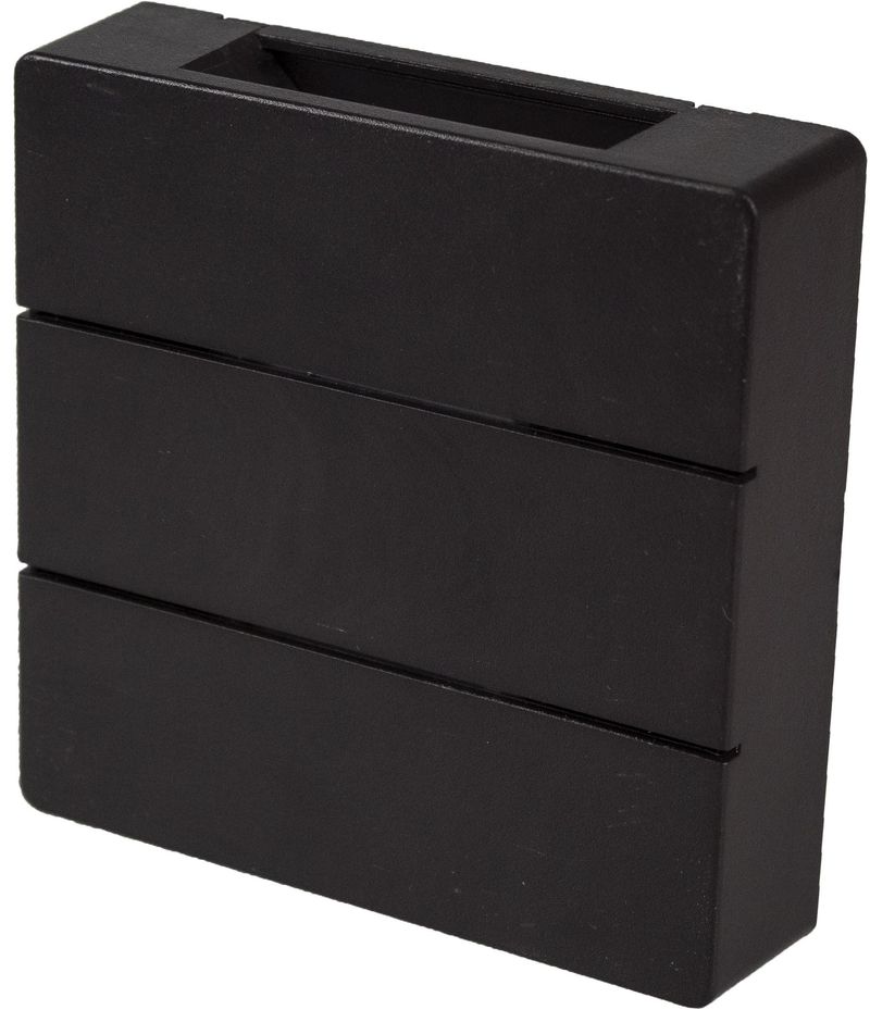 Arandela-LED-Clean-Quadrada-6W-3000K-Abs-Blumenau-Preto-Bivolt
