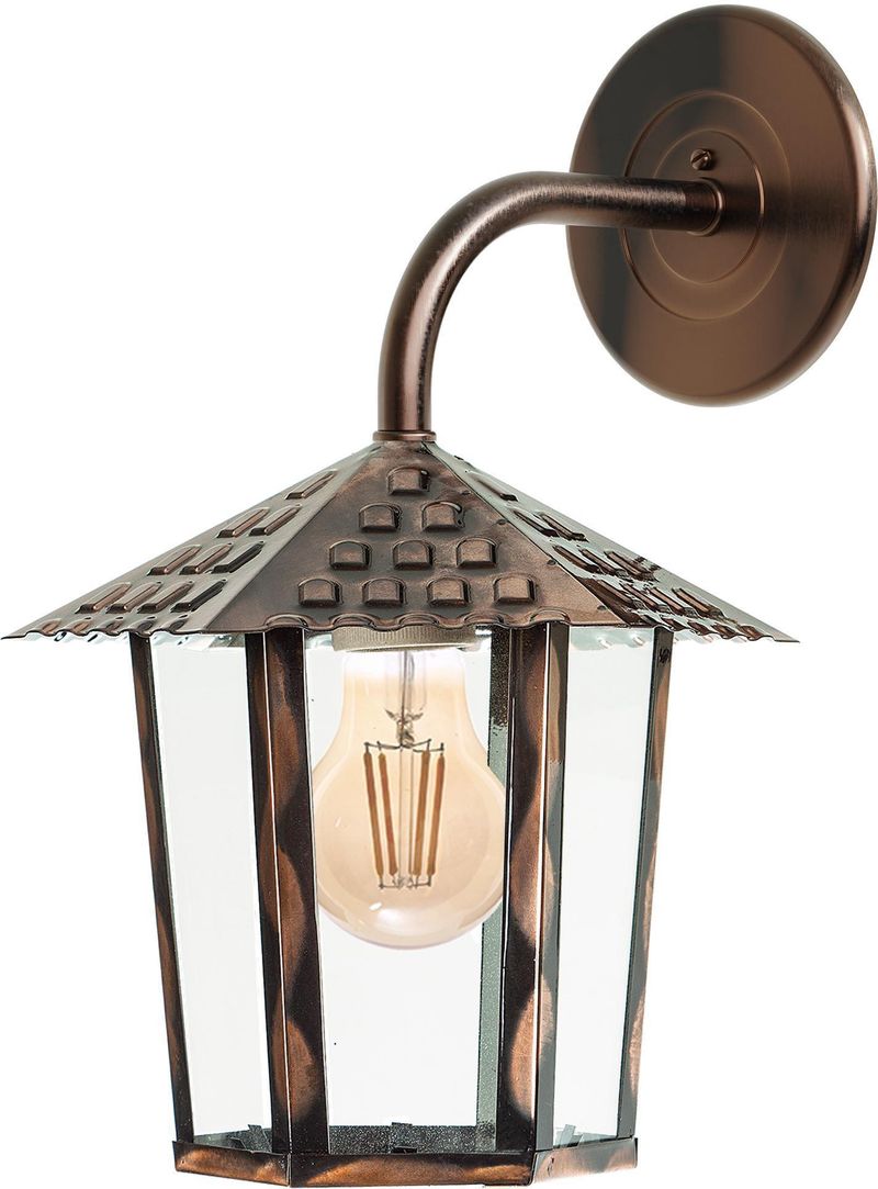 Arandela-1-Lampada-Colonial-Sextavada-100W-Aco-e-Vidro-Blumenau-109400-05-Cobre-Bivolt