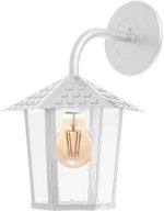Arandela-1-Lampada-Colonial-Sextavada-100W-Aco-e-Vidro-Blumenau-109400-04-Branco-Bivolt