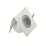 Luminaria-Led-Mini-Embutida-Multilight-Quadrada-1W-2700K-Aluminio-E-Polimeros-Sinteticos-Luminatti-Lm618-Branco-Bivolt