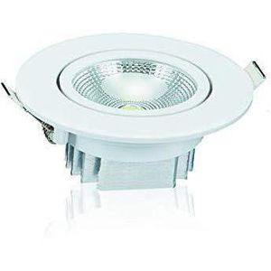 Mini Spot LED de Embutir Multilight Redondo Alumínio e Polímeros Luminatti Branco 3000K 3W Bivolt