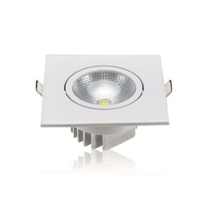 Mini Spot LED de Embutir Multilight Quadrado Alumínio e Polímeros Luminatti Branco 3000K 3W Bivolt