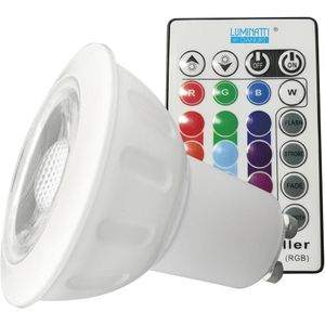 Lâmpada Led Gu10 3,5W Rgb Luminatti Lm713 Bivolt