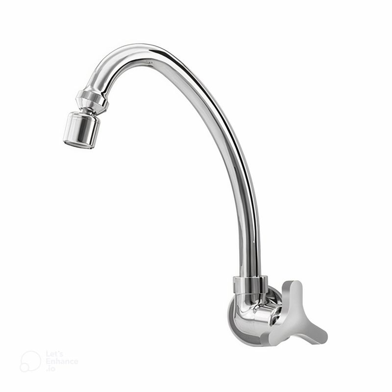 Torneira-Pia-Cozinha-de-Plastico-Romar-Parede-Bica-Movel-com-Art-Plus-Cromado-Dn15-Dn20