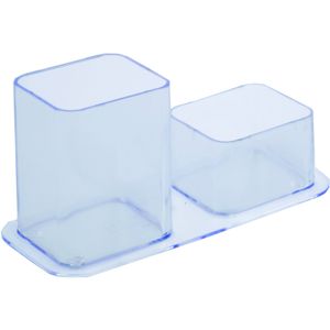 Porta Canetas Dello Duplo Cristal