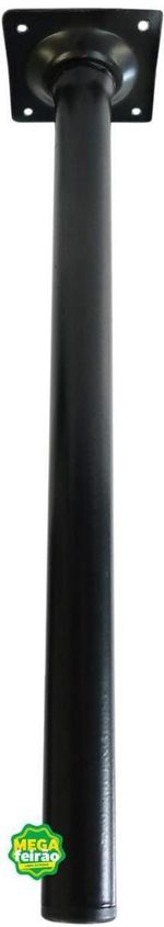 Pé Para Móveis Tipo Tubo Zamar Preto 30cm
