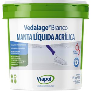Manta Líquida Impermeabilizante Viapol Vedalage Branco BD 14L